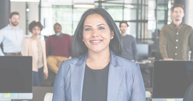 Employment Women with people in background